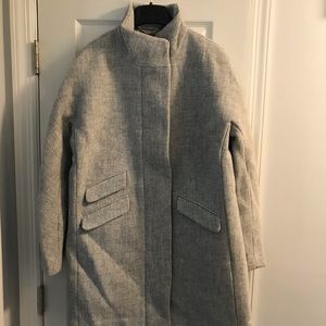 Jcrew Cocoon coat in Italian stadium-cloth wool